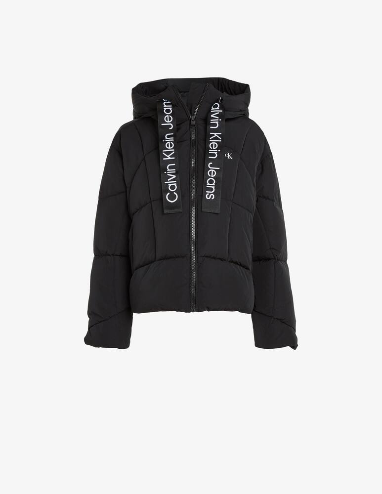 rinascente Calvin Klein Jeans Logo drawstring shirt puffer