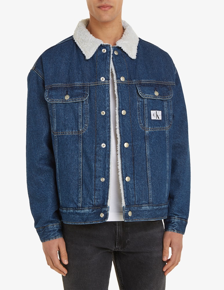 Calvin Klein Jeans Sherpa 90s denim jacket - picture 1 Calvin Klein Jeans Sherpa 90s denim jacket - picture 1