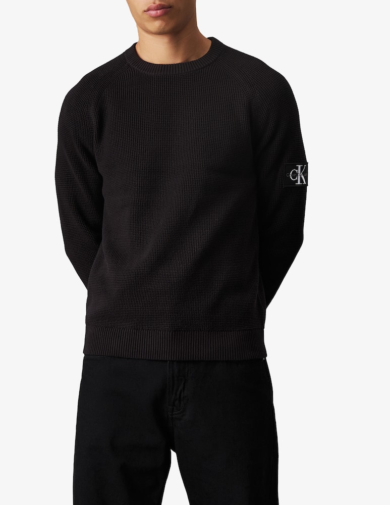 Calvin Klein Jeans Maglia girocollo easy badge laterale - immagine 1 Calvin Klein Jeans Maglia girocollo easy badge laterale - immagine 1