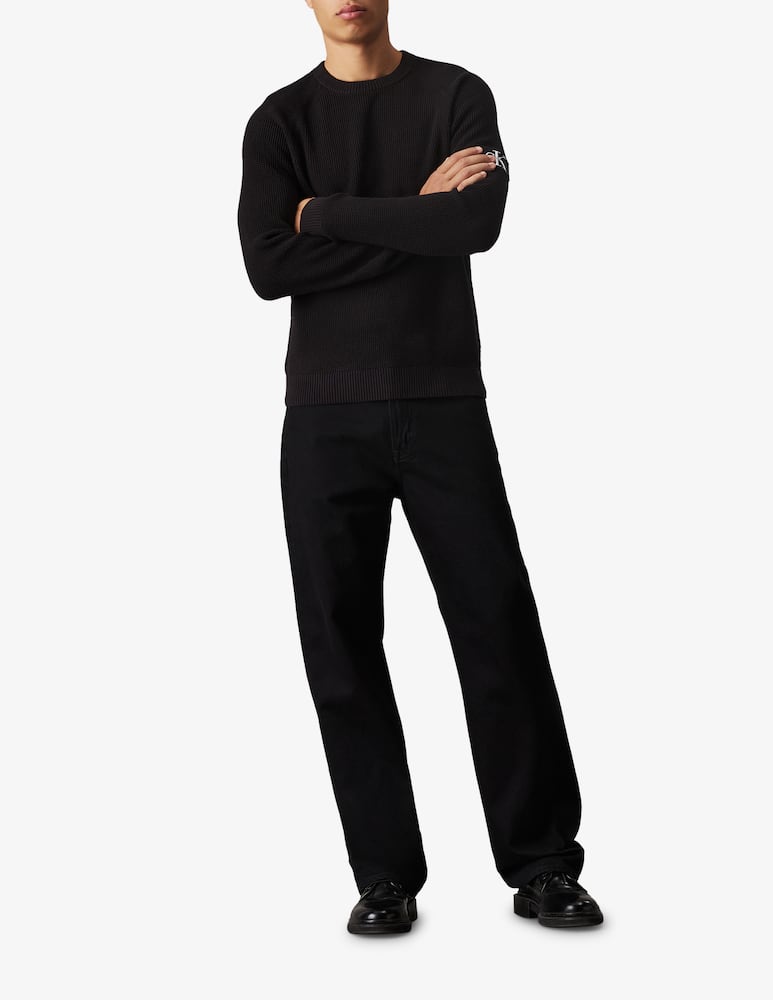 Calvin Klein Jeans Maglia girocollo easy badge laterale - immagine 2 Calvin Klein Jeans Maglia girocollo easy badge laterale - immagine 2