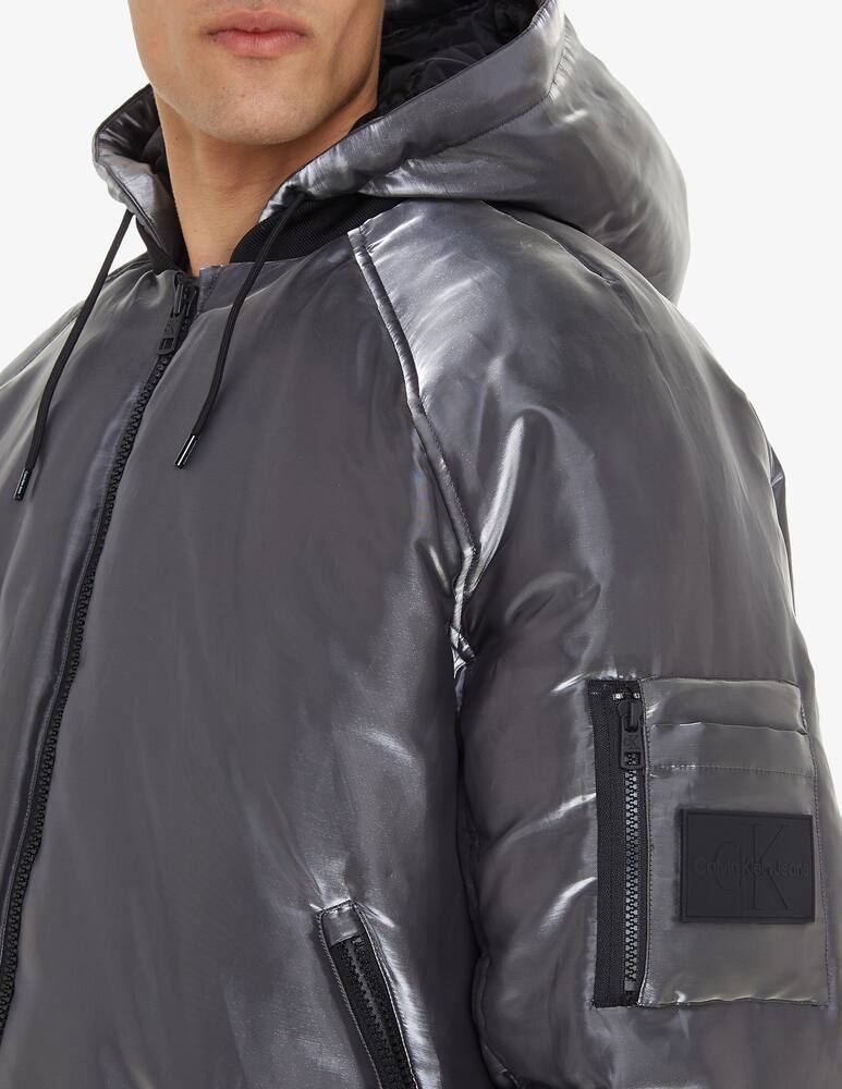 rinascente Calvin Klein Jeans Liquid metal puffer jacket