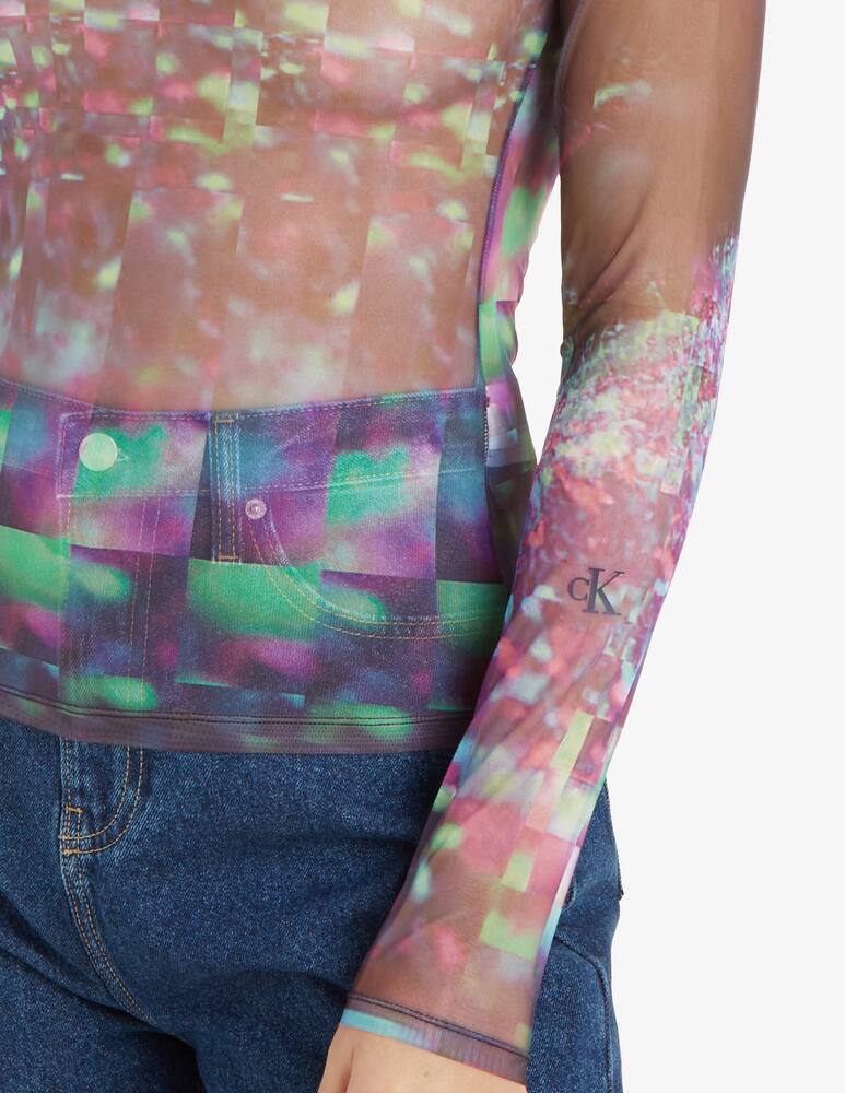 rinascente Calvin Klein Jeans Maglia manica lunga in rete Galaxy