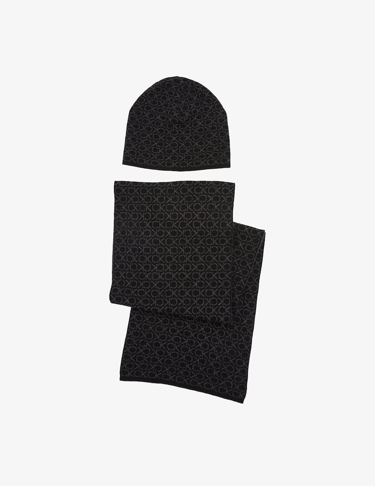 Calvin Klein Gift box Sciarpa e beanie monogram - immagine 1 Calvin Klein Gift box Sciarpa e beanie monogram - immagine 1
