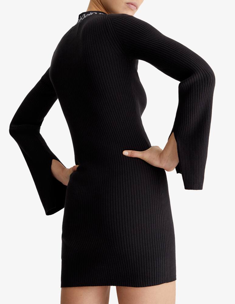 rinascente Calvin Klein Jeans Logo intarsia sweater dress