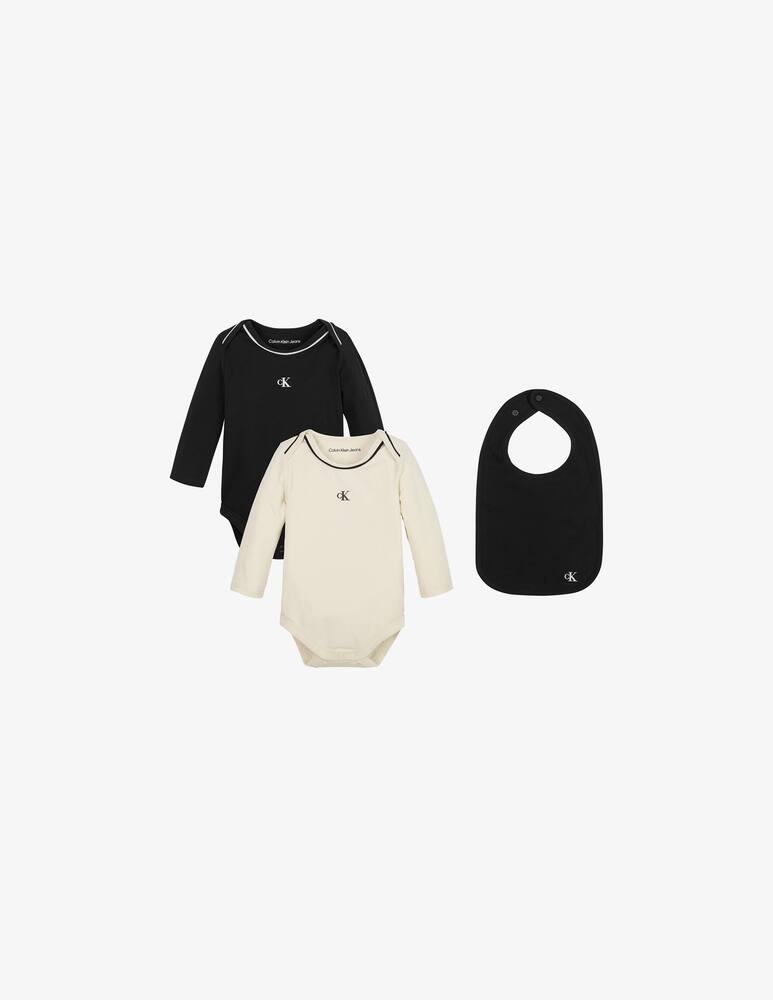 Calvin Klein Set body e bavaglino monogram - immagine 1 Calvin Klein Set body e bavaglino monogram - immagine 1