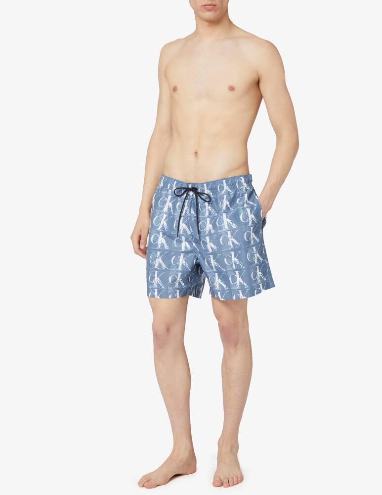 rinascente Calvin Klein Drawstring printed swimsuit
