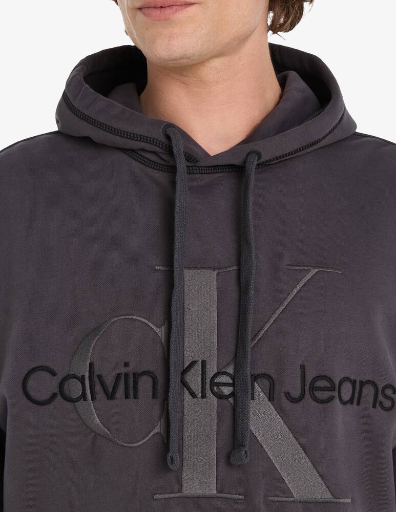 rinascente Calvin Klein Jeans Felpa con cappuccio monologo washed