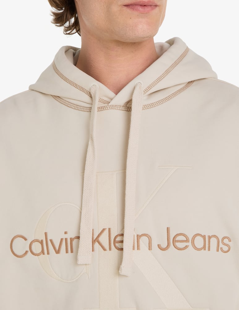 Calvin Klein Jeans Felpa con cappuccio monologo washed - immagine 3 Calvin Klein Jeans Felpa con cappuccio monologo washed - immagine 3
