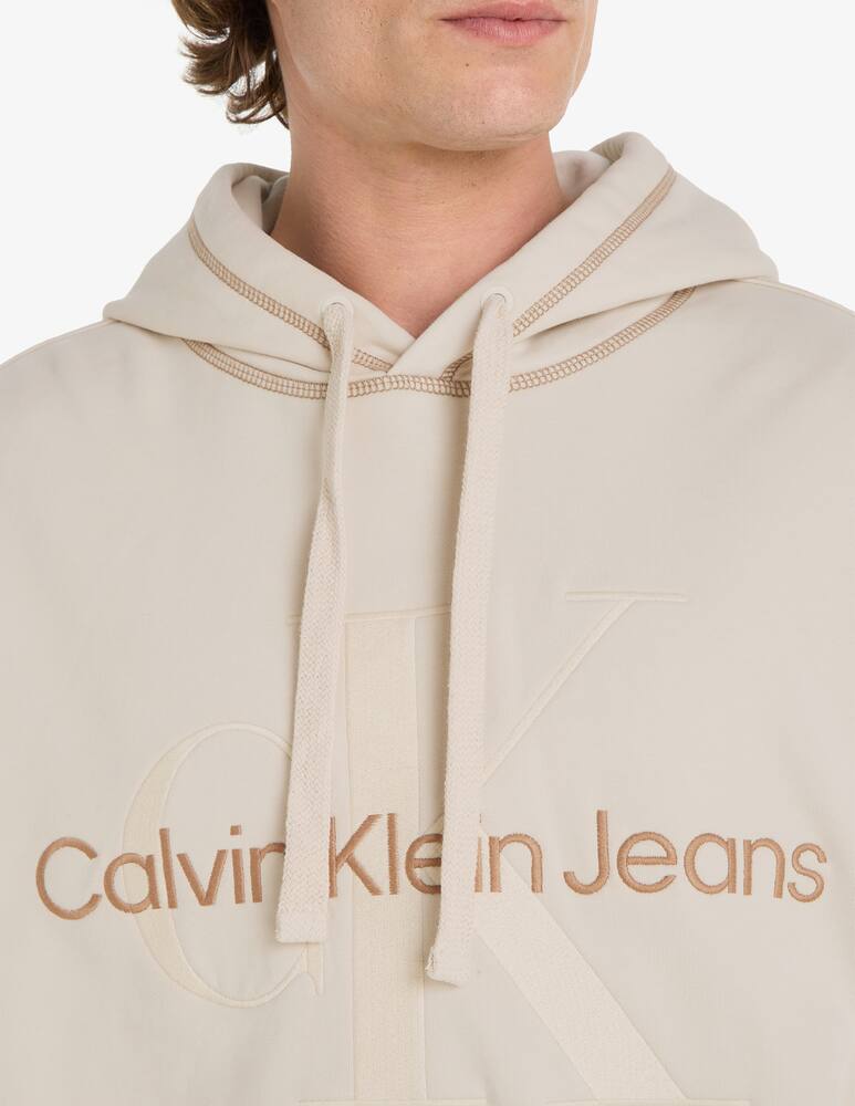 rinascente Calvin Klein Jeans Felpa con cappuccio monologo washed