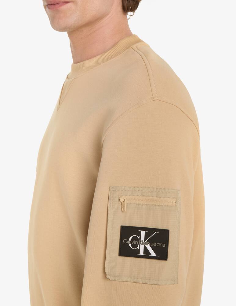 rinascente Calvin Klein Jeans Badge ripstop sweatshirt