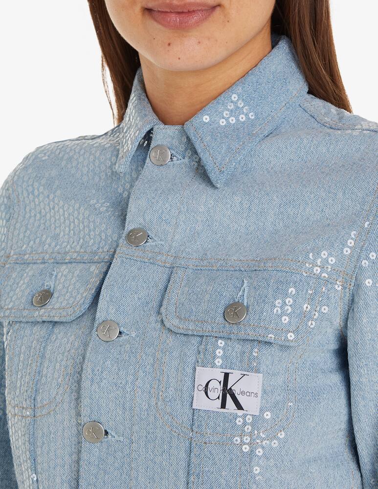 rinascente Calvin Klein Jeans Denim cropped 90s jacket