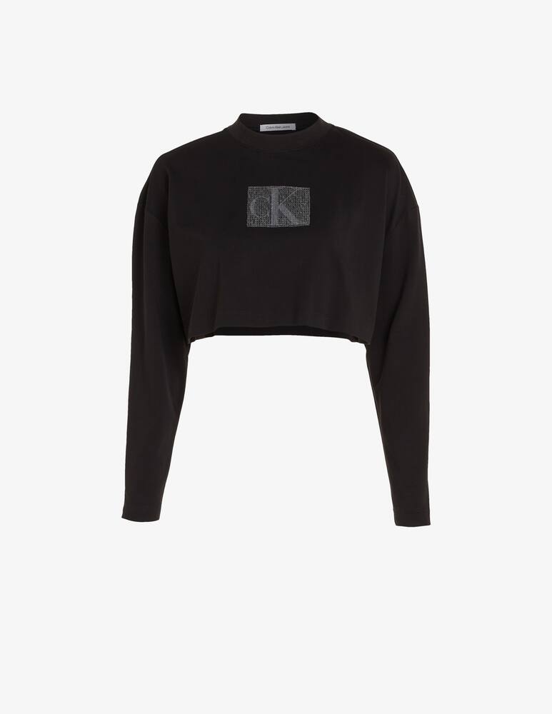 rinascente Calvin Klein Jeans Top in paillettes a manica lunga