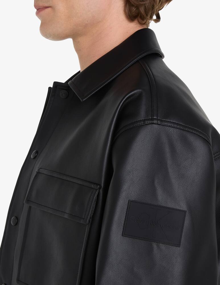 rinascente Calvin Klein Jeans Sovracamicia faux leather