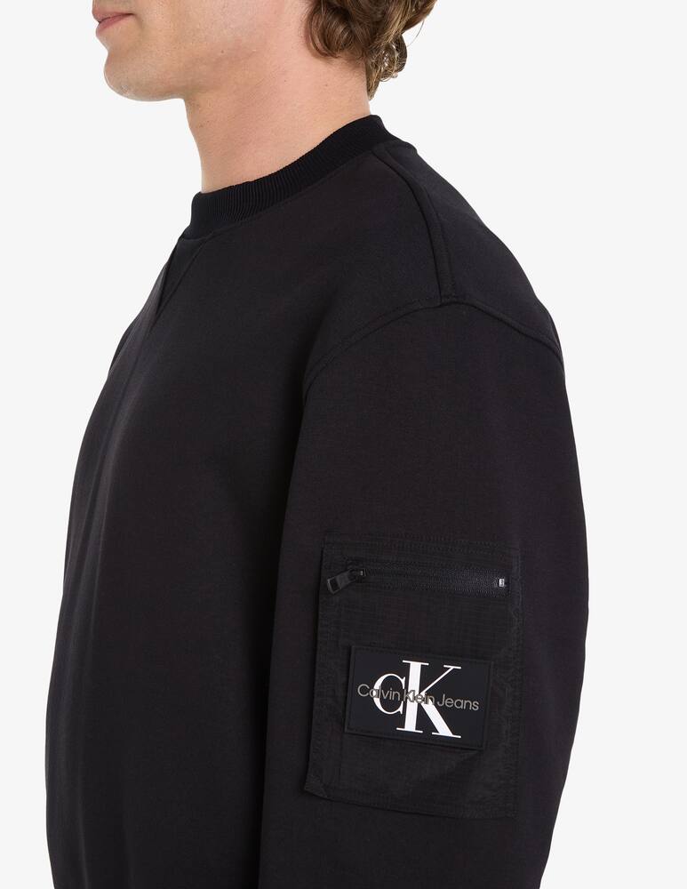rinascente Calvin Klein Jeans Badge ripstop sweatshirt