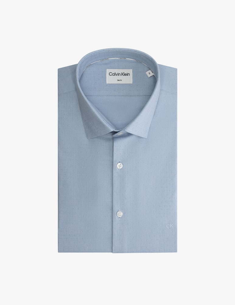 Calvin Klein Dobby easy care slim shirt - picture 1 Calvin Klein Dobby easy care slim shirt - picture 1