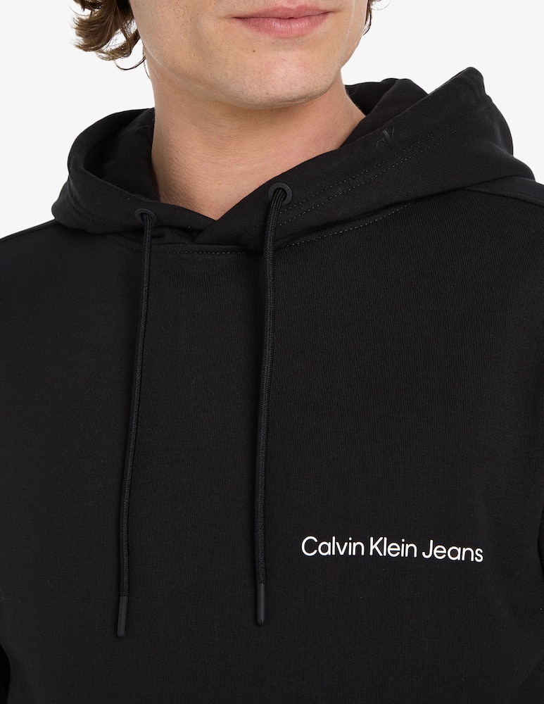 rinascente Calvin Klein Jeans Felpa con cappuccio loghino laterale