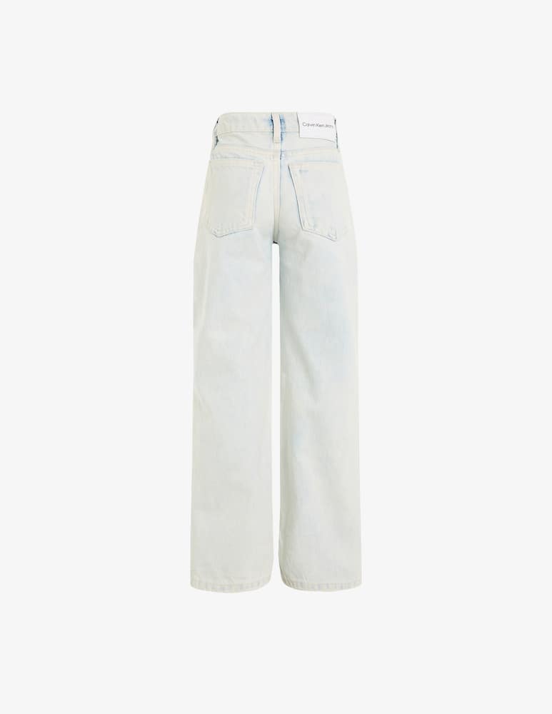 rinascente Calvin Klein Skylight highr rise wide leg jeans