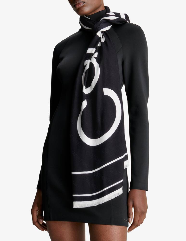 rinascente Calvin Klein Logo scarf 70x180