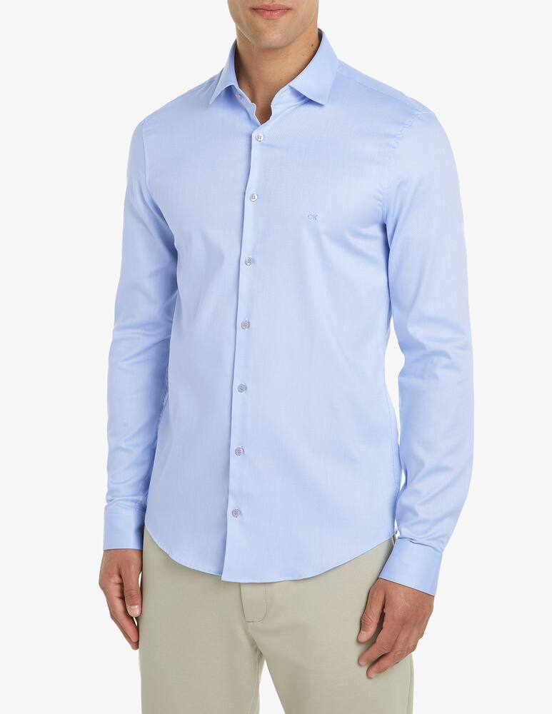 Calvin Klein 2tone structure slim shirt - picture 1 Calvin Klein 2tone structure slim shirt - picture 1