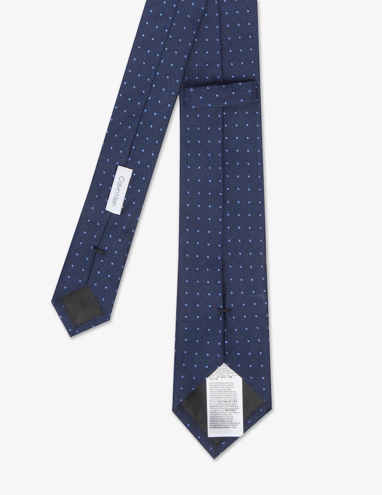 rinascente Calvin Klein Square on structure silk tie