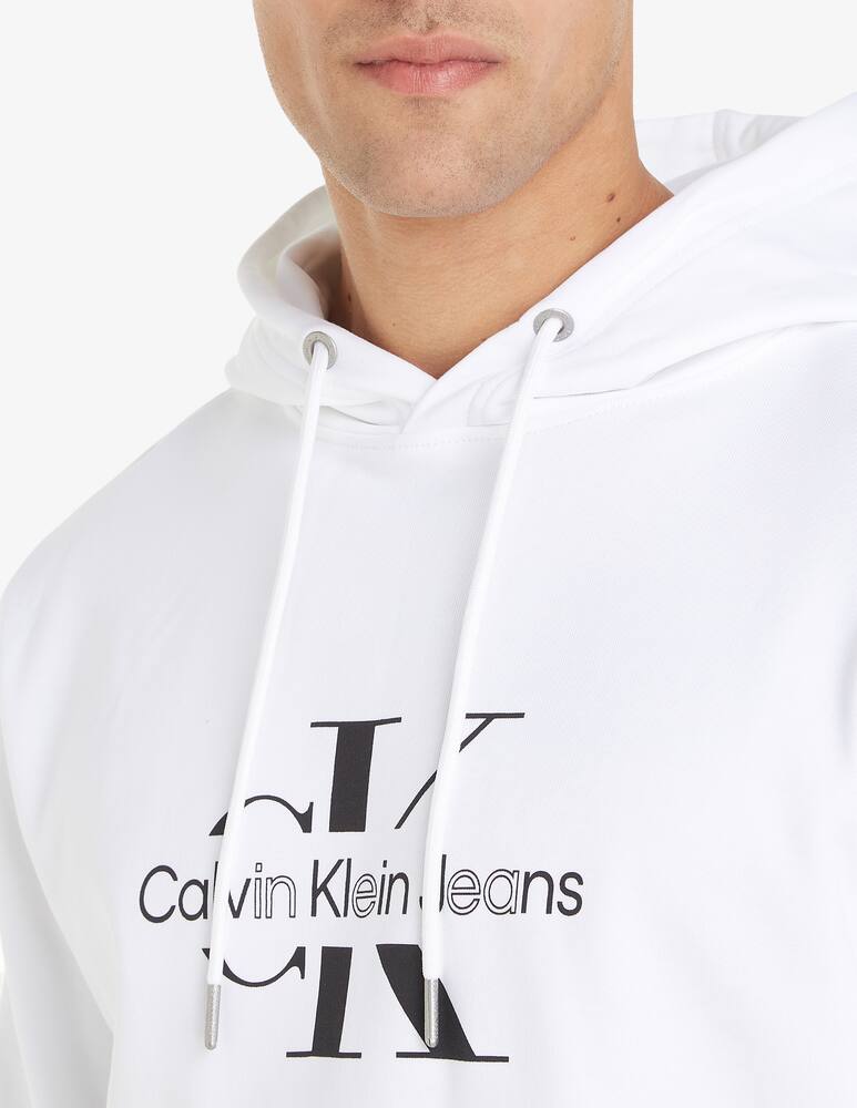rinascente Calvin Klein Jeans Hoodie big logo disrupted