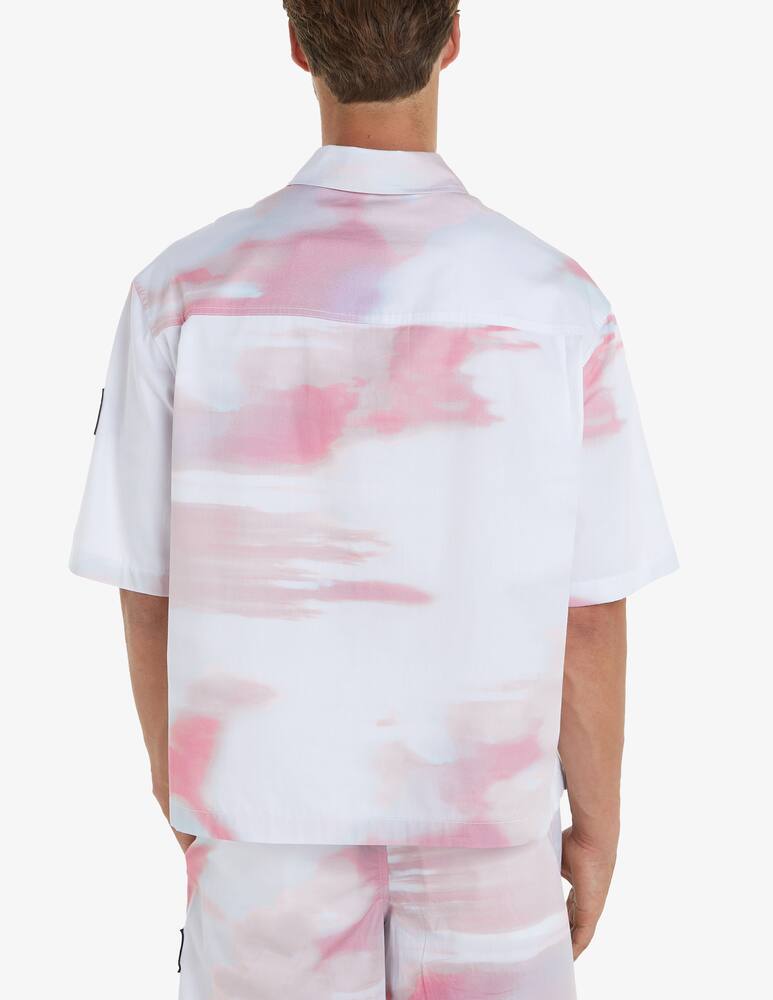 rinascente Calvin Klein Jeans Watercolors printed short sleeve shirt
