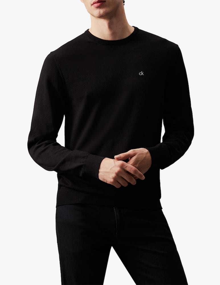 Calvin Klein Maglia girocollo cotone e seta - immagine 1 Calvin Klein Maglia girocollo cotone e seta - immagine 1
