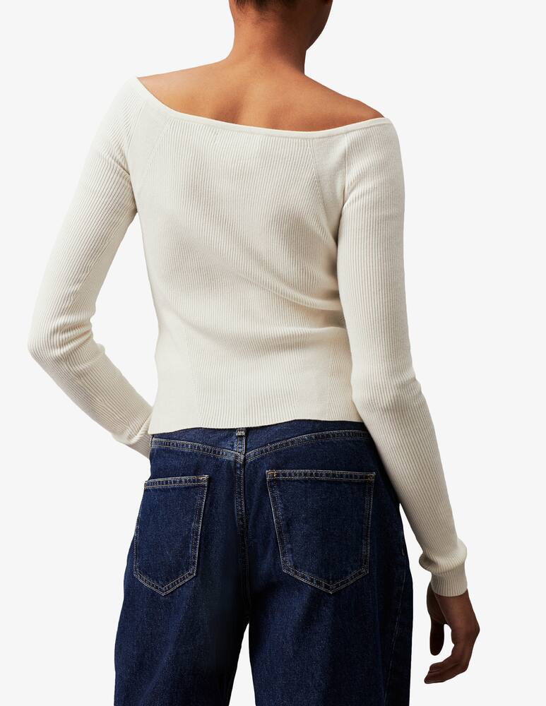 Calvin Klein Jeans Cardigan in misto cotone - immagine 3 Calvin Klein Jeans Cardigan in misto cotone - immagine 3