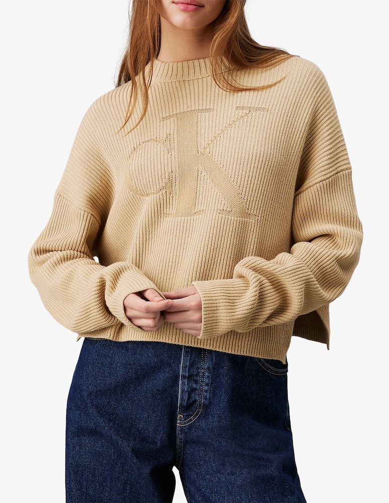 Calvin Klein Jeans Maglione girocollo con logo - immagine 1 Calvin Klein Jeans Maglione girocollo con logo - immagine 1