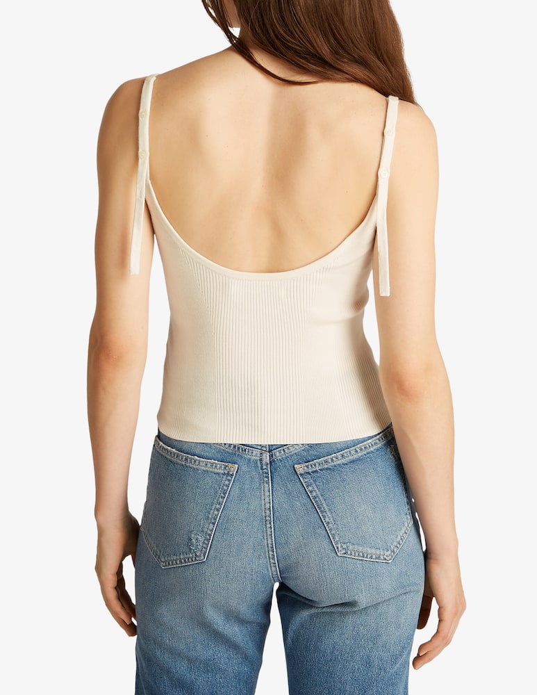Calvin Klein Jeans Top in misto cotone - immagine 2 Calvin Klein Jeans Top in misto cotone - immagine 2