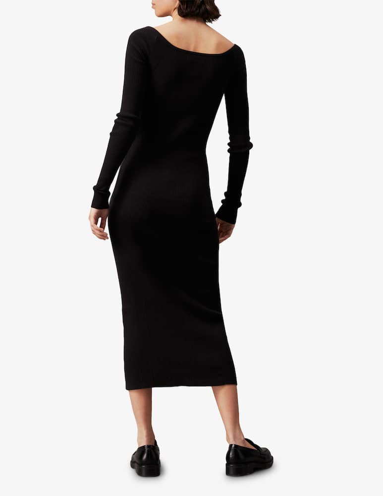 Calvin Klein Jeans Vestito midi in maglia - immagine 2 Calvin Klein Jeans Vestito midi in maglia - immagine 2
