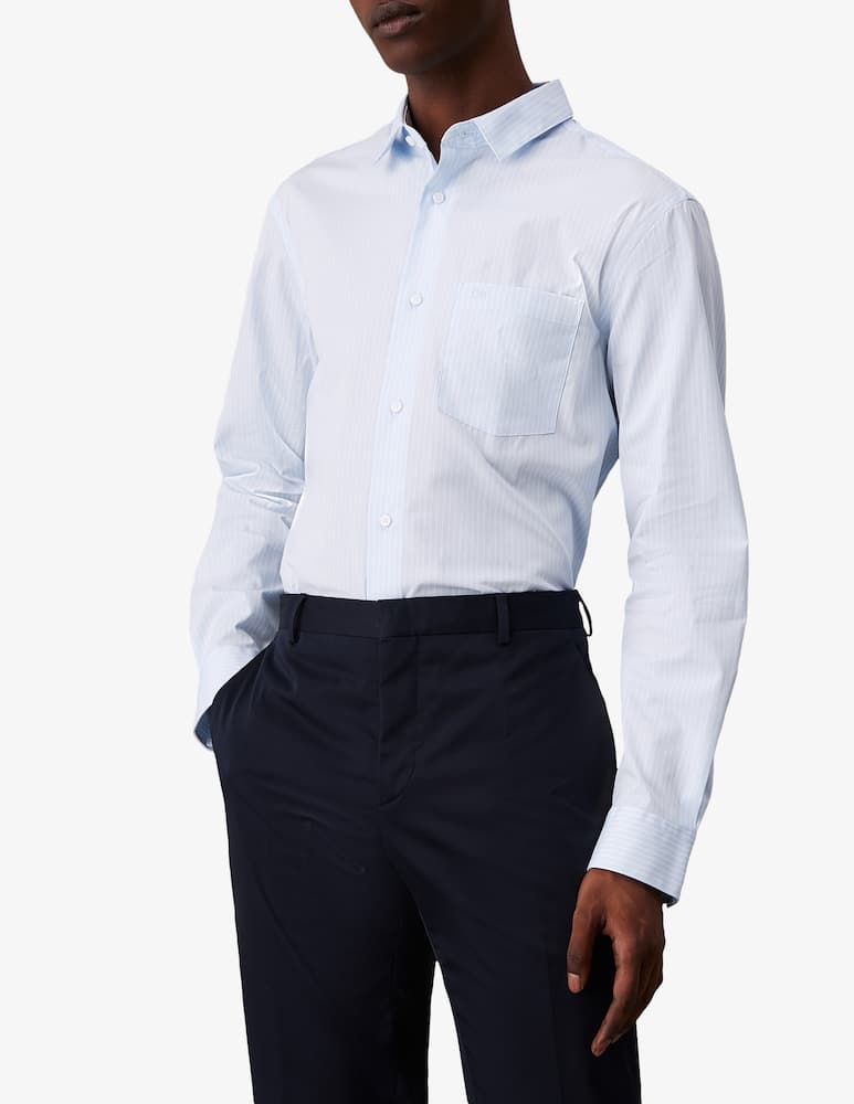 Calvin Klein Camicia a righe popeline stretch - immagine 1 Calvin Klein Camicia a righe popeline stretch - immagine 1