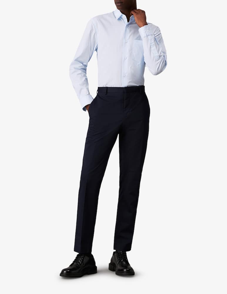 Calvin Klein Camicia a righe popeline stretch - immagine 2 Calvin Klein Camicia a righe popeline stretch - immagine 2