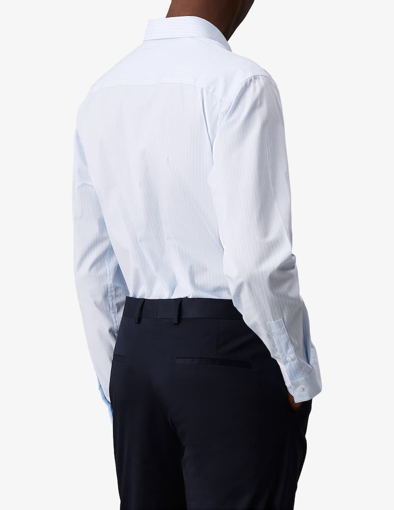 Calvin Klein Camicia a righe popeline stretch - immagine 3 Calvin Klein Camicia a righe popeline stretch - immagine 3