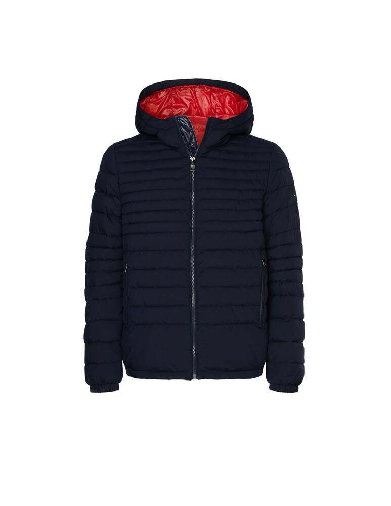 rinascente Tommy Hilfiger Quilted hooded jacket with color block lining