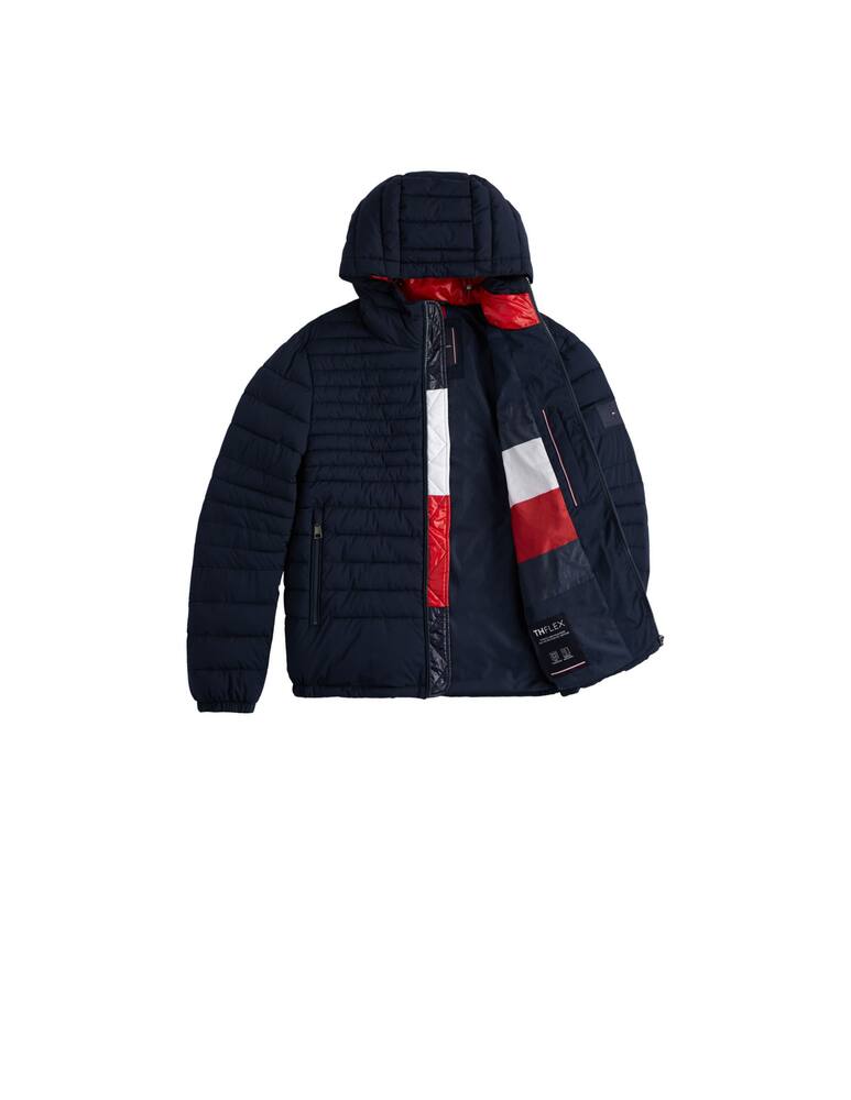 rinascente Tommy Hilfiger Quilted hooded jacket with color block lining