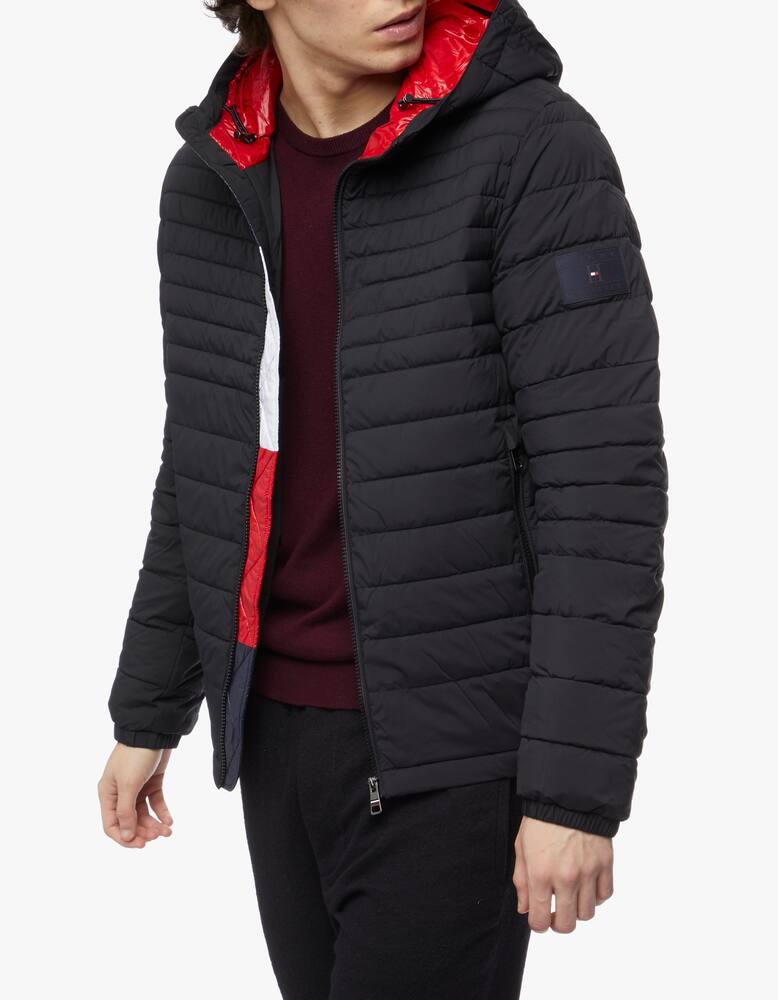 rinascente Tommy Hilfiger Piumino con fodera color block e cappuccio