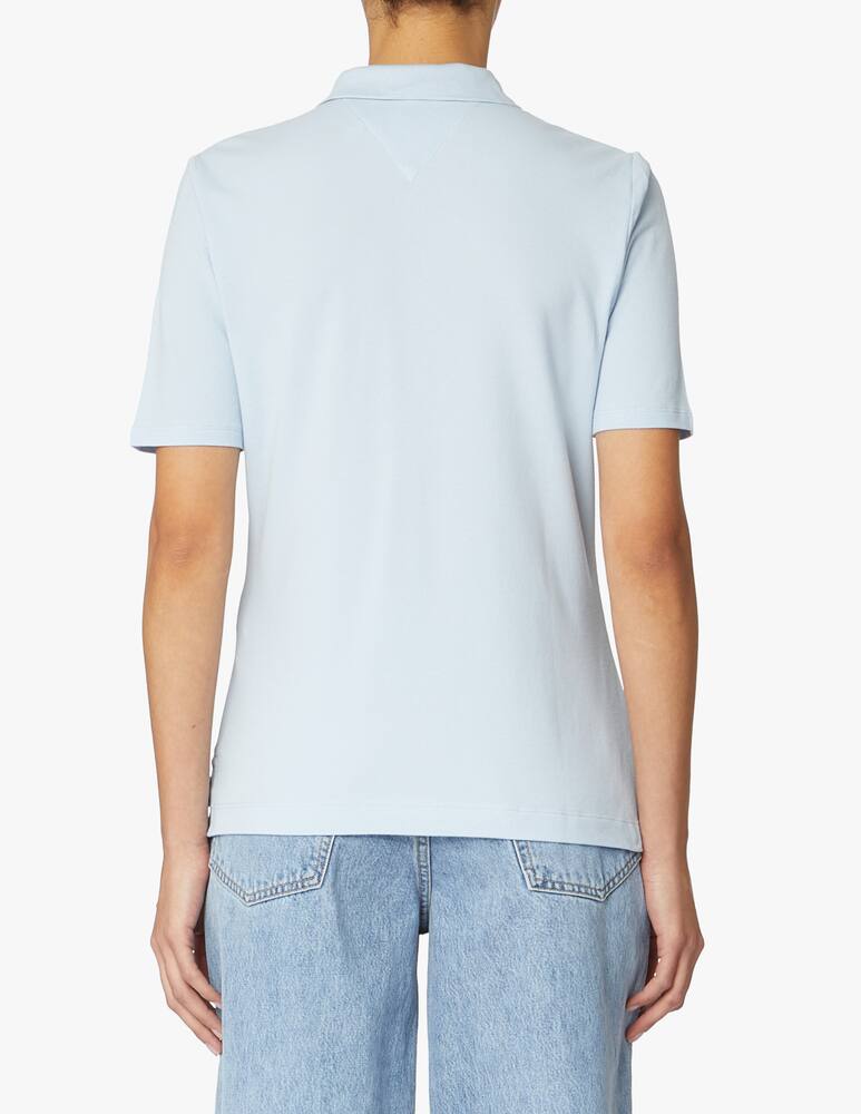 Tommy Hilfiger Cotton polo shirt - light blue - picture 3 Tommy Hilfiger Cotton polo shirt - light blue - picture 3