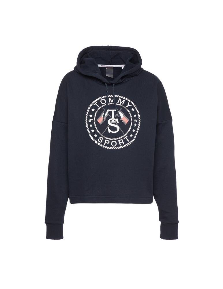 rinascente Tommy Hilfiger Felpa crop antiumidità con cappuccio