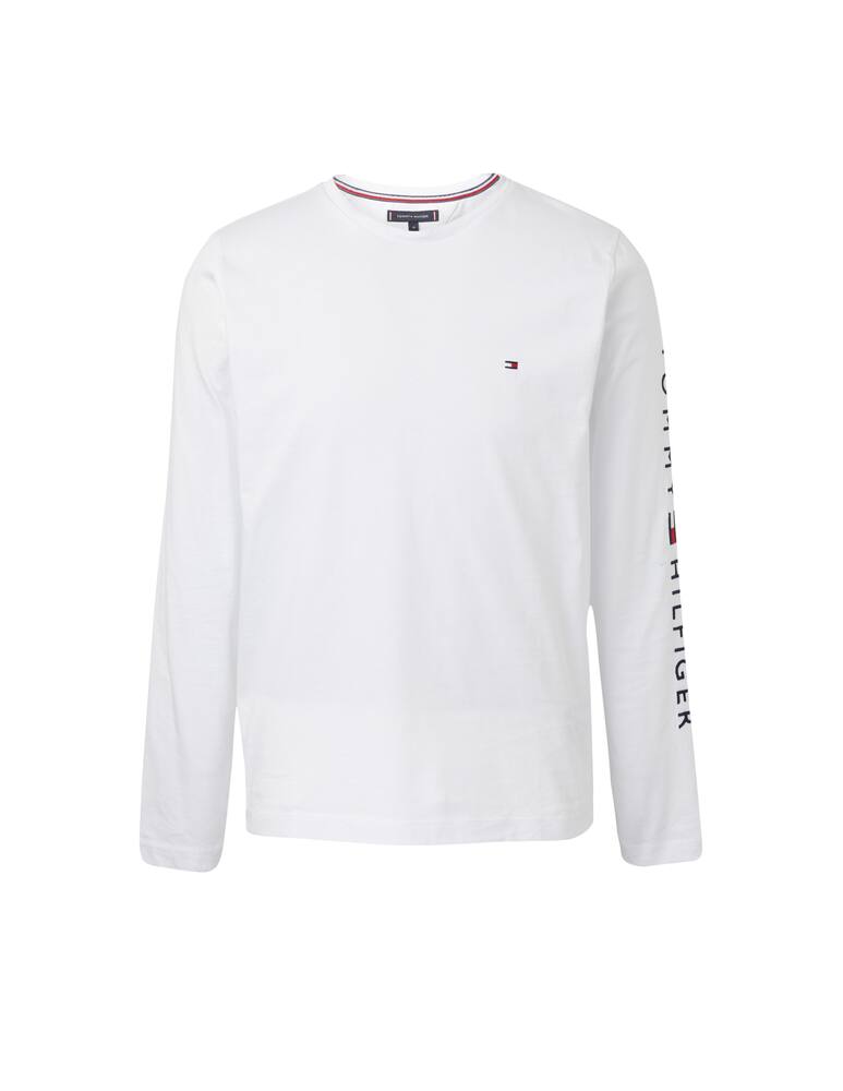 rinascente Tommy Hilfiger Maglietat manica lunga con scritta - Bianco
