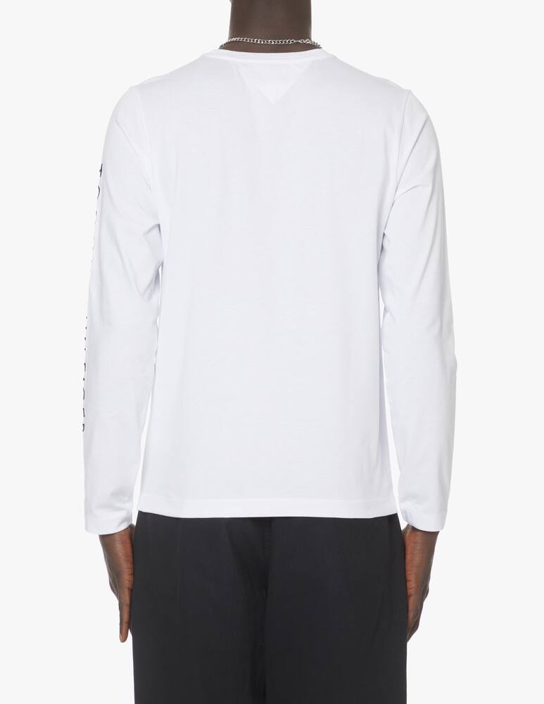 rinascente Tommy Hilfiger Maglietat manica lunga con scritta - Bianco