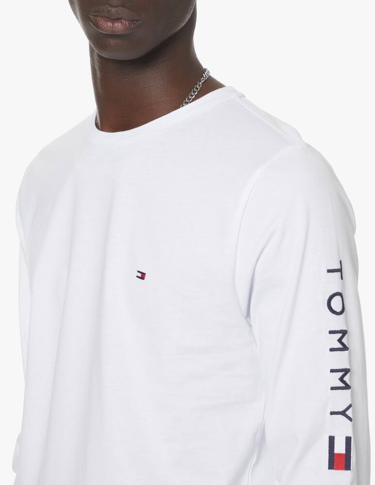 rinascente Tommy Hilfiger Maglietat manica lunga con scritta - Bianco