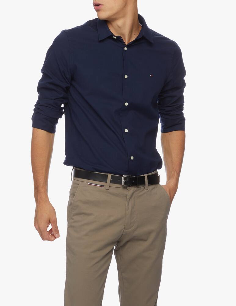 rinascente Tommy Hilfiger Camicia th flex herringbon slim fit 