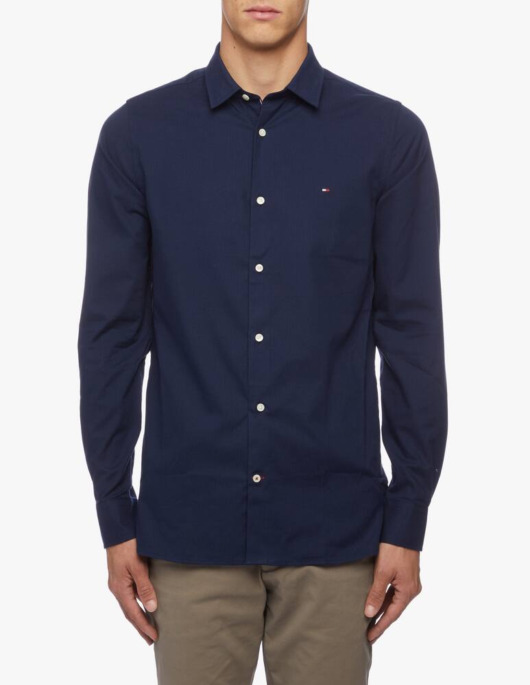 rinascente Tommy Hilfiger Camicia th flex herringbon slim fit 