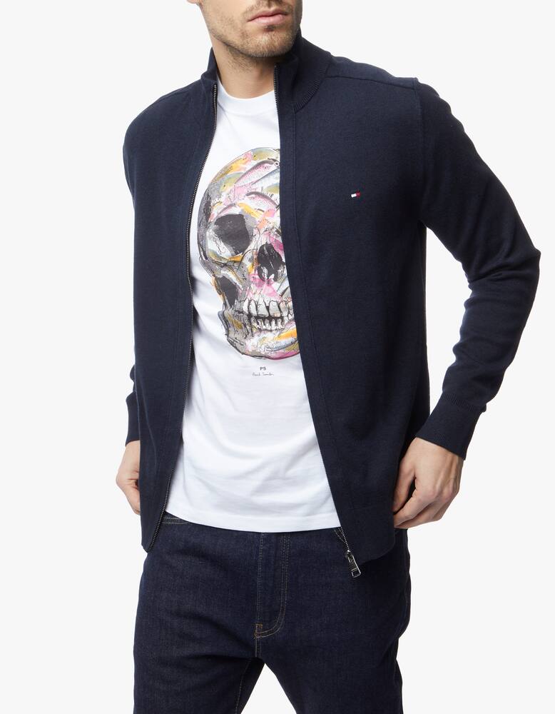 rinascente Tommy Hilfiger Pima cotton cashmere full zip jumper