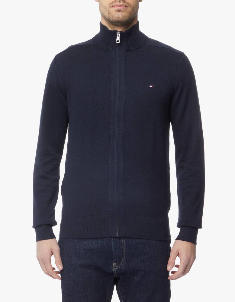 rinascente Tommy Hilfiger Pima cotton cashmere full zip jumper
