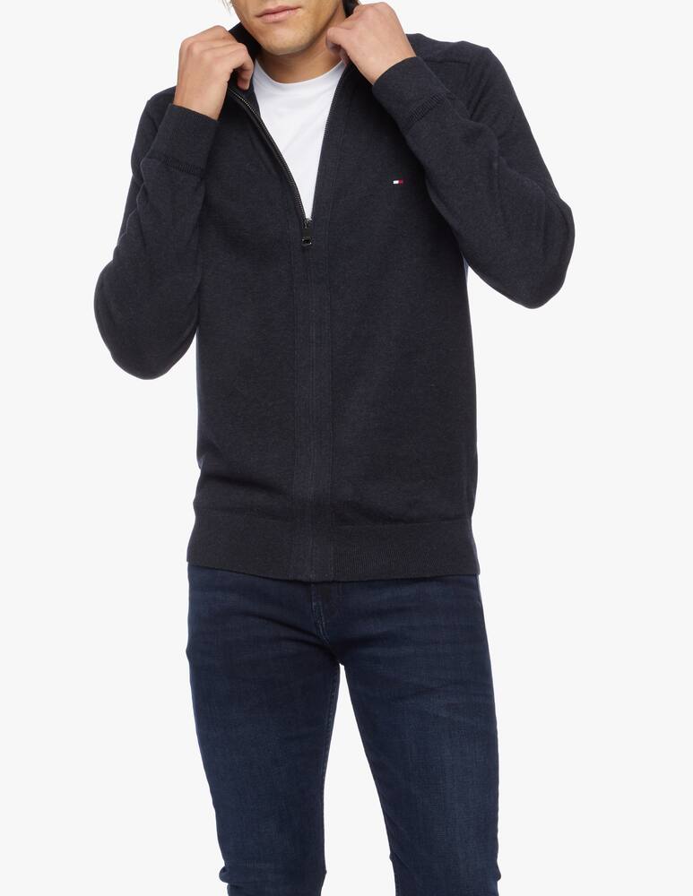 rinascente Tommy Hilfiger Pima cotton cashmere full zip jumper