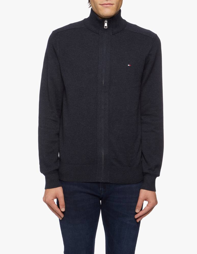rinascente Tommy Hilfiger Pima cotton cashmere full zip jumper