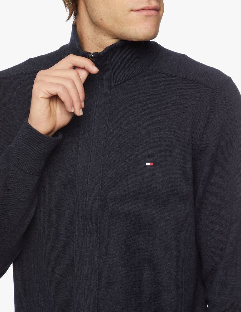 rinascente Tommy Hilfiger Pima cotton cashmere full zip jumper
