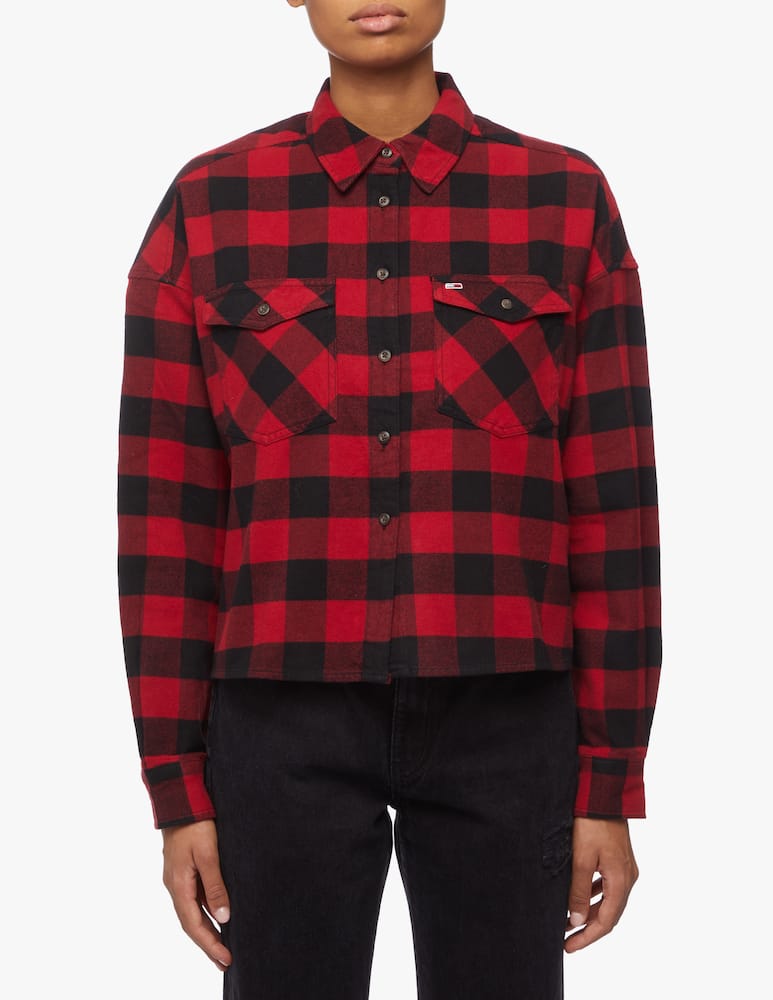rinascente Tommy Jeans Tjw Gingham Check long sleeved top